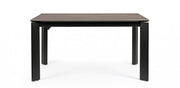Mesa extensible gris y negra