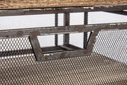 OFFICINA cómoda de acero y madera 129,5h cm