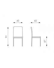 2x Silla Flag STS de polipiel blanca