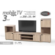 TV modular de muebles bajos TV Blendy Oak TV 200 x 33 x 94 H CM