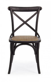 Silla Cross Retro Olmo Negro