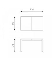 Mesa extensible 130-210 x 80 cm - Traffic