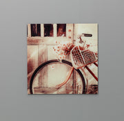 Cuadro de vidrio 70x70 cm con lienzo multicolor