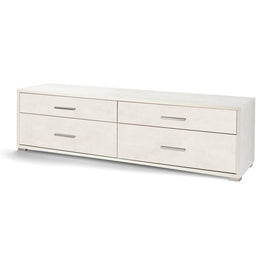 Puerta de madera de gabinete bajo cuatro cajones óxido blanco 179x47x H50 cm