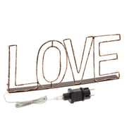 LOVE Cobre Marrón Micro LED 36cm Blanco cálido