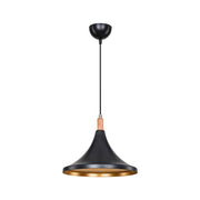 Lámpara colgante Kano oro negro ASZ1564