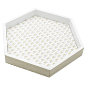 Bandeja carnero madera hexagonal cm30x26h4