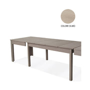 Mesa extensible en madera de melamina color olmo 160-320x90 cm