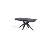Mesa extensible gris vintage - negro mate 90 cm x 160-240 cm H. 76 cm