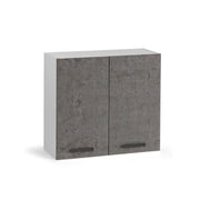 Unidad de pared de cocina gris cemento 2 puertas Cm 80x32xH 72