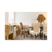 Silla de exterior en caoba Luzia 48x59x h104 cm