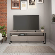 Mueble TV Cornea gris paloma con dos puertas