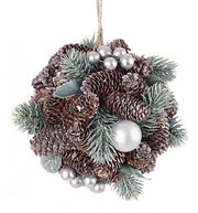 Decoración Esférica Astrid Plata 6x D140