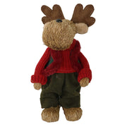 Reno de tela rojo y verde cm18x10h30