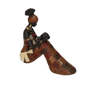 Estatua de resina mujer africana cm18,5x6h17