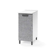 Mueble bajo para cocina de hormigón gris 1 puerta Cm 30x50xH 85