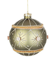 Pelota de felpa verde con flores, 8x D100