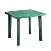 Mesa plastico verde 80x75x72h cm. Escama
