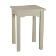 Mesa expositora Nantes en madera gris