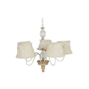 Araña de hierro y cristal 68 x 60 cm h