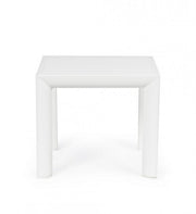 Mesa de centro de aluminio blanco crucero muebles de jardín