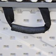 Mesa plegable plegable en resina blanca con estructura de hierro 244X76X74 EG45065