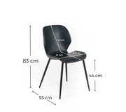 Silla en Soft-Touch 55cm x 45cm x 83cm