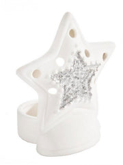 12x Velas Navideñas con Purpurina