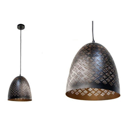 Candelera industrial urbana de metal moderno 25 x 108 cm negro