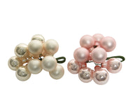 Ramo decorativo navideño rosa y rosa pálido colores surtidos ø2 cm