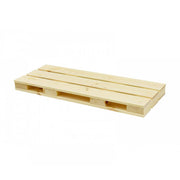 Estante de madera natural con forma de palet Kimono