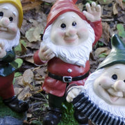 Estatua jardín enano vestido rojo 16x13,5x28H