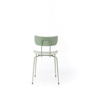 Silla de polipropileno con asiento verde