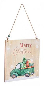 Pendaglio Lyris Merry Xmas Furgoncino Ve 8x