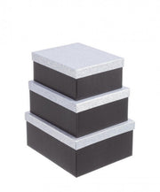 Set de 8 Cajas de Brillo Negro