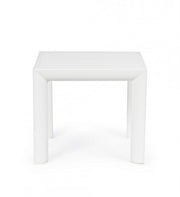Mesa de centro de aluminio blanco crucero muebles de jardín