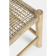 Taburete de exterior en teca natural LAMPOK 38x38x h45 cm