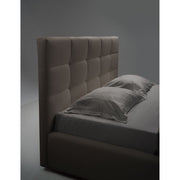 Cama individual con contenedor Napoli gris claro