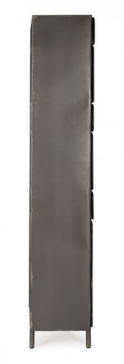 Cómoda Store con 2 puertas y 10 cajones de estilo industrial cm 169h