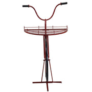 Estante rojo bicicleta diseño de metal 64 x 33-38 x h81 cm