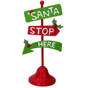 Letrero metálico Papá Noel multicolor cm19x13,5h39,5