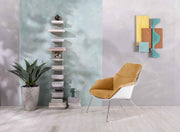 2x Butaca polipropileno amarillo 85cm x 74cm A. 86cm