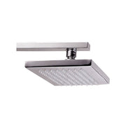 Rociador de ducha de pared con acabado cromado