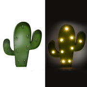 Cactus metal verde con led cm25,5x30,5x5