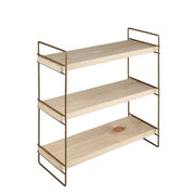 Estantería hobby 3 estantes 40x13x40 bronce ASZ1572