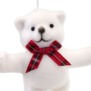 Figura de plástico de oso con multitud de brillantina 4 unidades L 7.5 x A 5.5 x H 6.2 cm