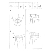 Butaca en terciopelo rojo Brendeburg