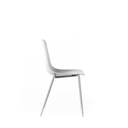 Silla polipropileno gris claro 49x48,5x88h cm