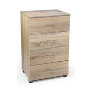 Mesa de noche de la habitación 4 Cajones Rovere 50 x 40 x 83 H CM CM