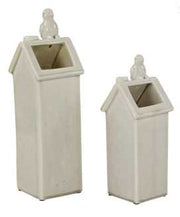 Jarrón casa de pájaros grande dc-1026 cm. 13 x 13 h 43